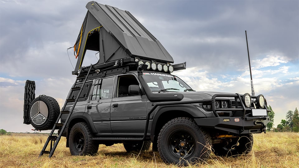 Desert RT1 Hardshell Rooftop Tent - Base Model 2 Desert RT1 Hardshell Rooftop Tent - Base Model
